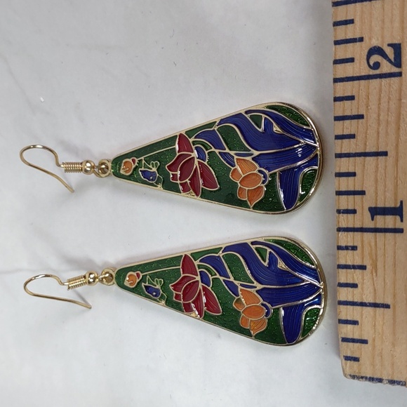 Cloisonne Earrings - Picture 2 of 5